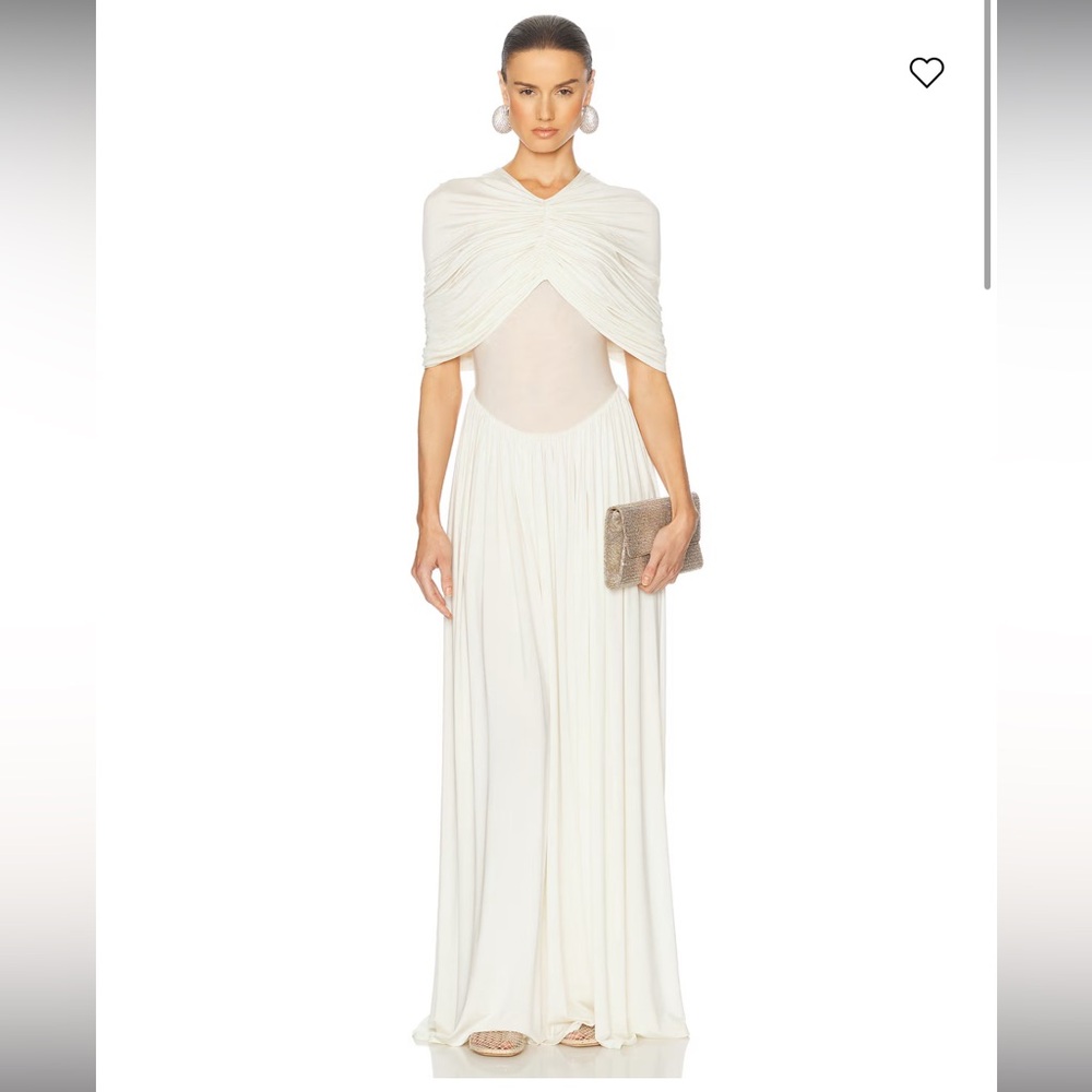 Helsa Philomena White Maxi Dress
